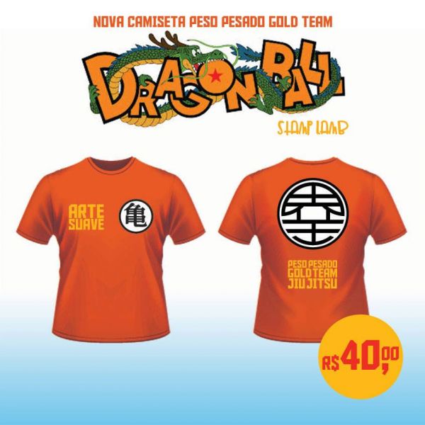 Camiseta Goku laranja P